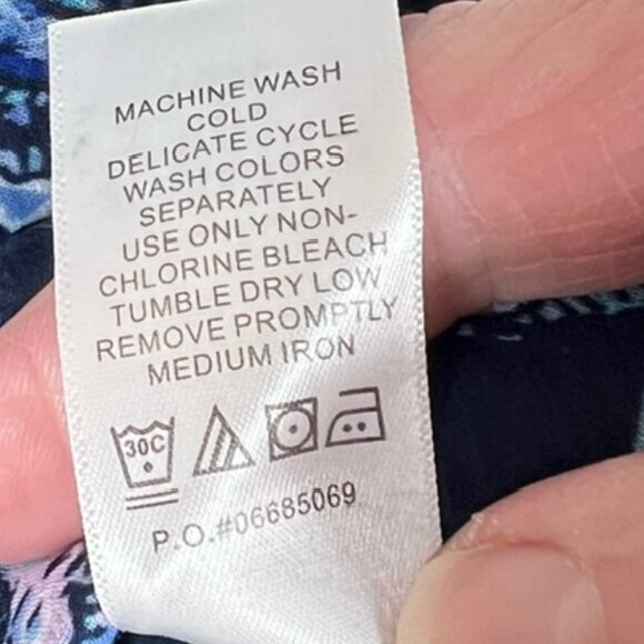 Roamans Womens Angel Chiffon Blouse Plus Size 18W New without Tags - Picture 7 of 7